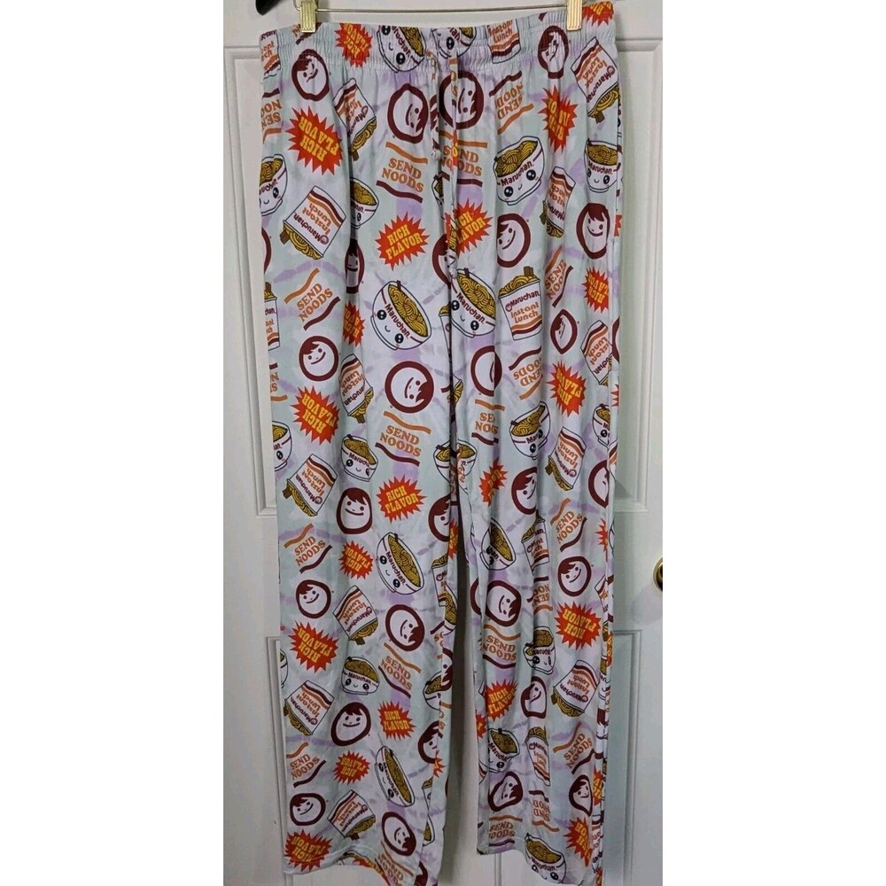 Maruchan Ramen Noodles Pajama Pants Sleepwear Loungewear Men's XL Stretch